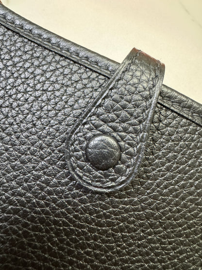 HERMES Mini Evelyn Noir GHW