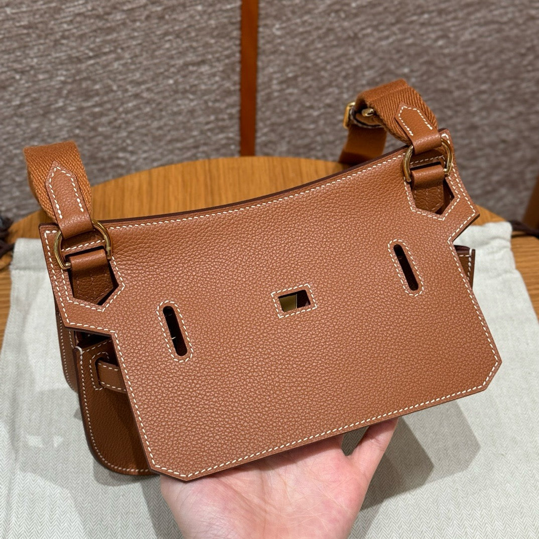 HERMES Mini Jypsiere 金棕金扣 Gold
