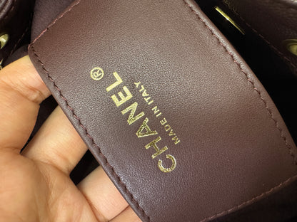 CHANEL 25Bag 荔枝牛皮 Small Chocolate