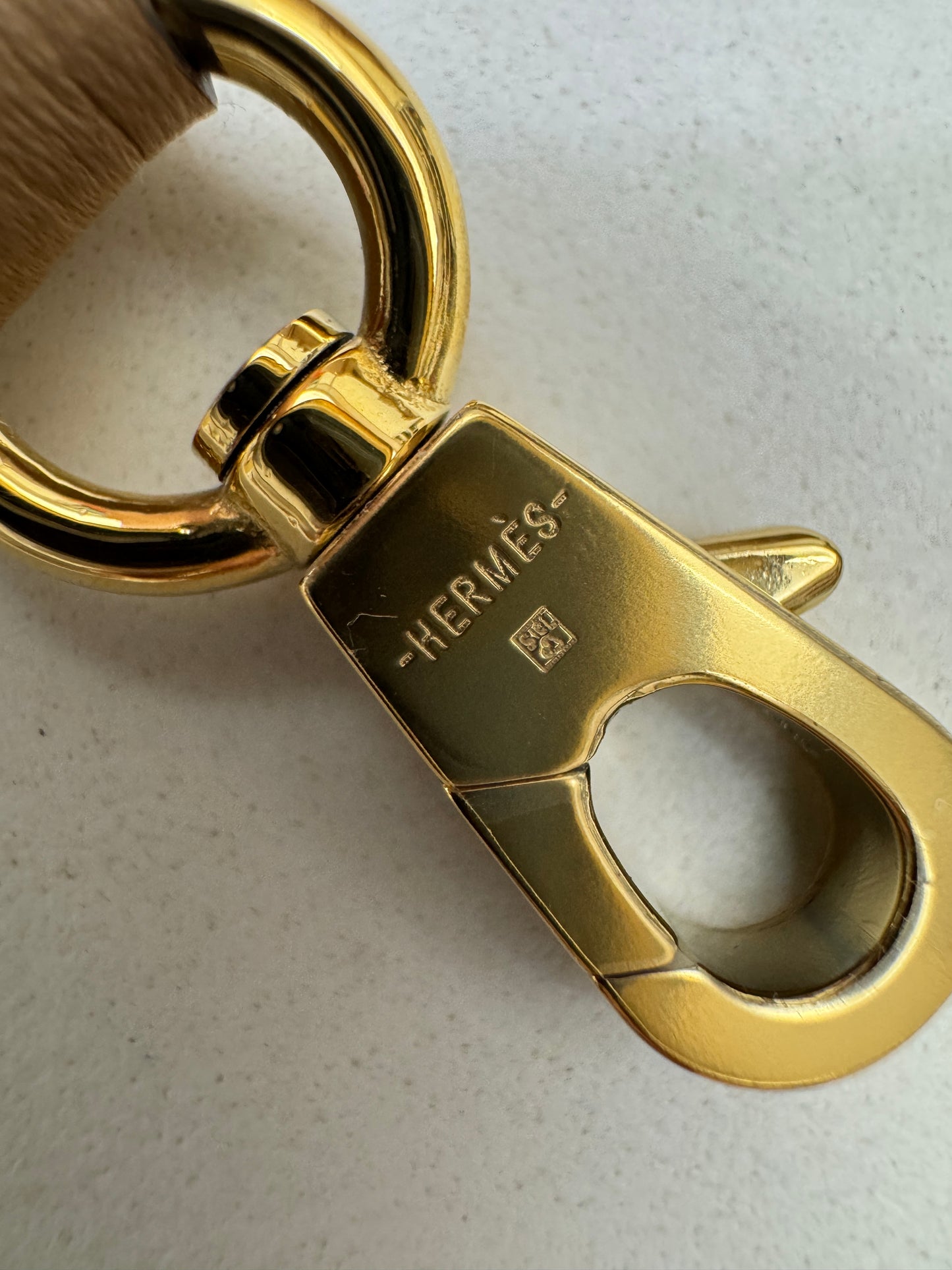 HERMES Mini Bolide 奶茶色金扣 Evercolor Chai GHW