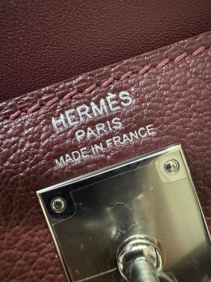 HERMES Kelly Elan 山羊皮 愛馬仕紅 Rough H PHW