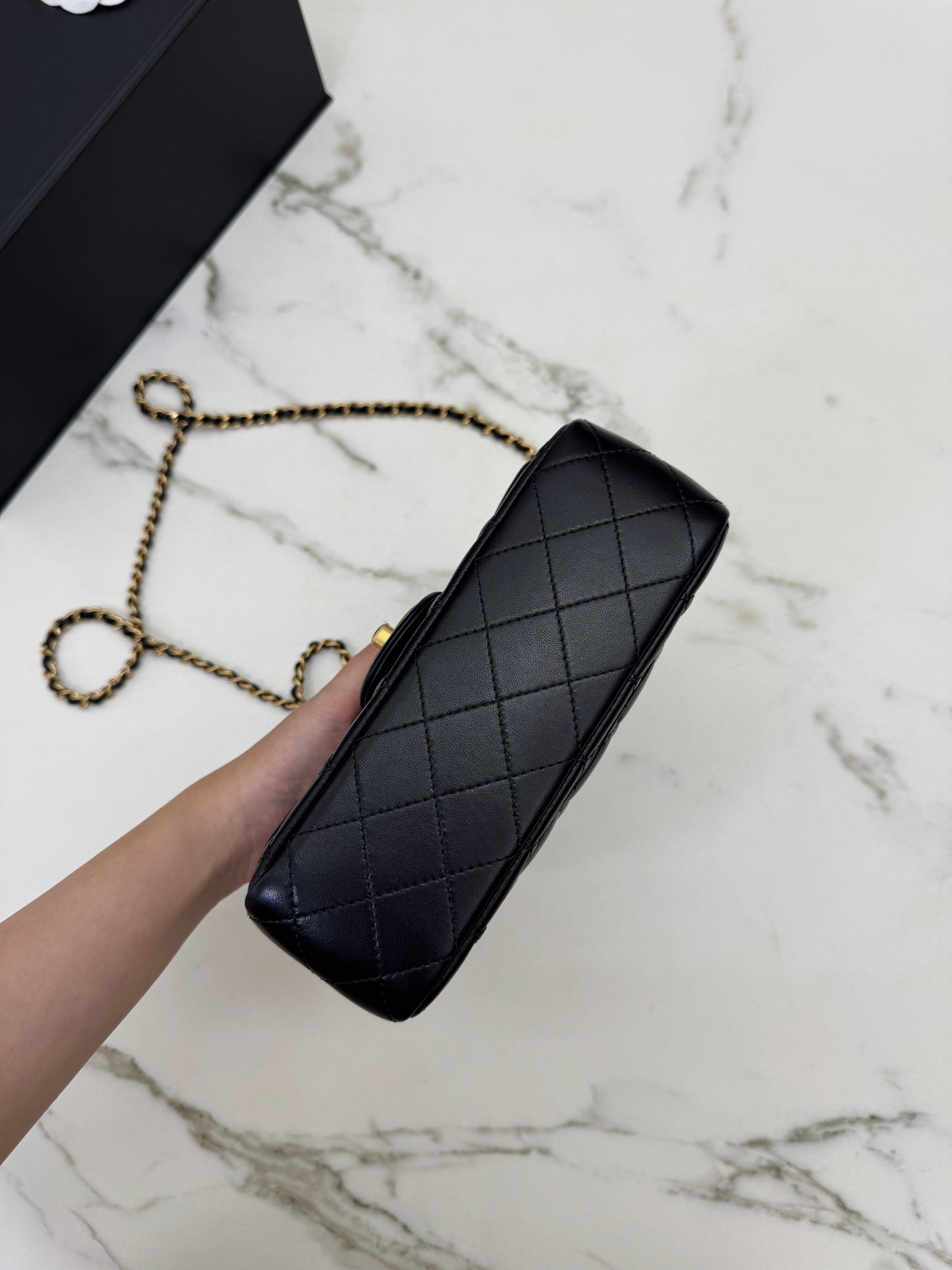CHANEL 25B調節扣 Mini CF20 羊皮