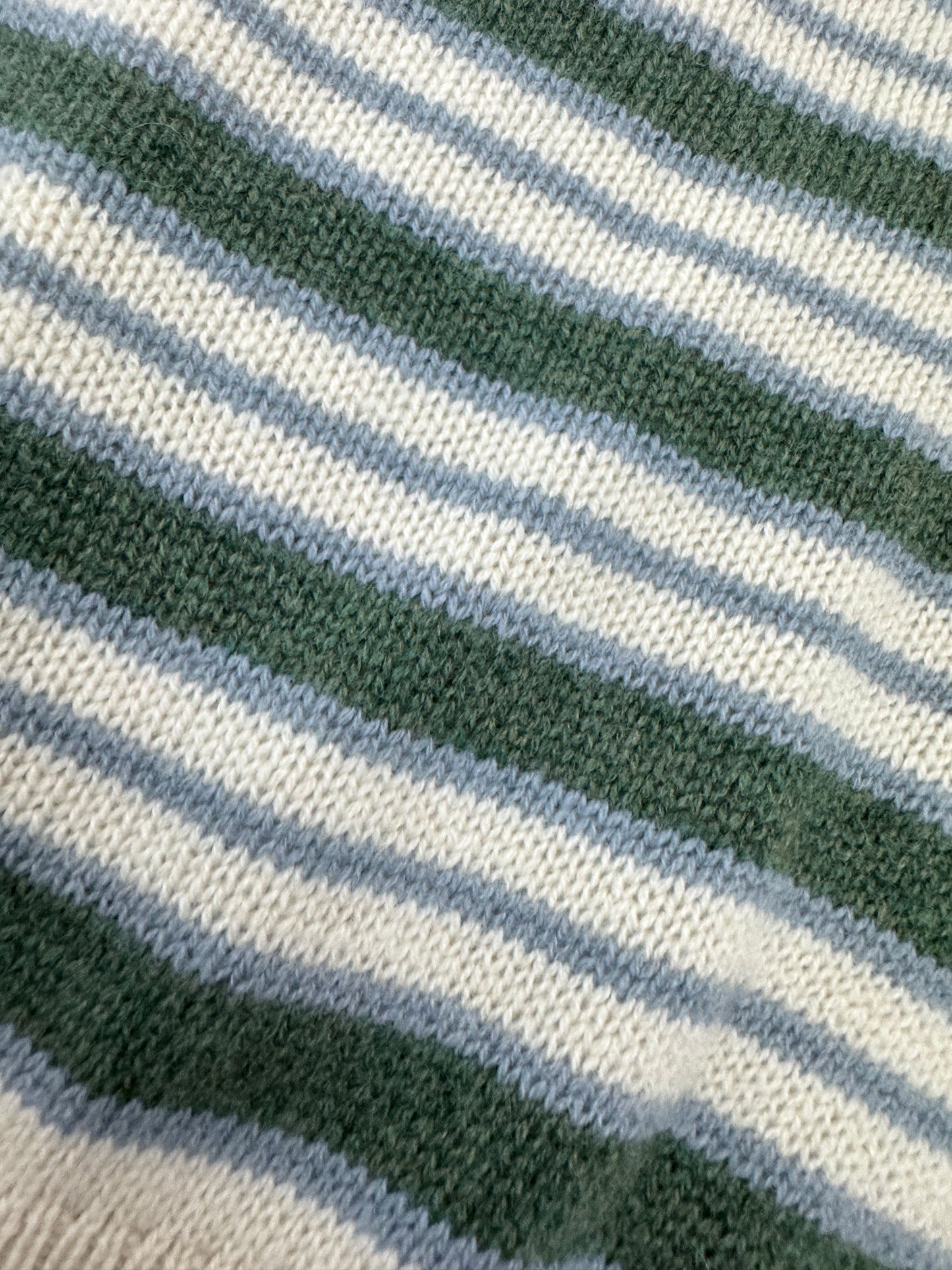 LORO PIANA Baby Cashmere Fobello Stripes Cardigan Green