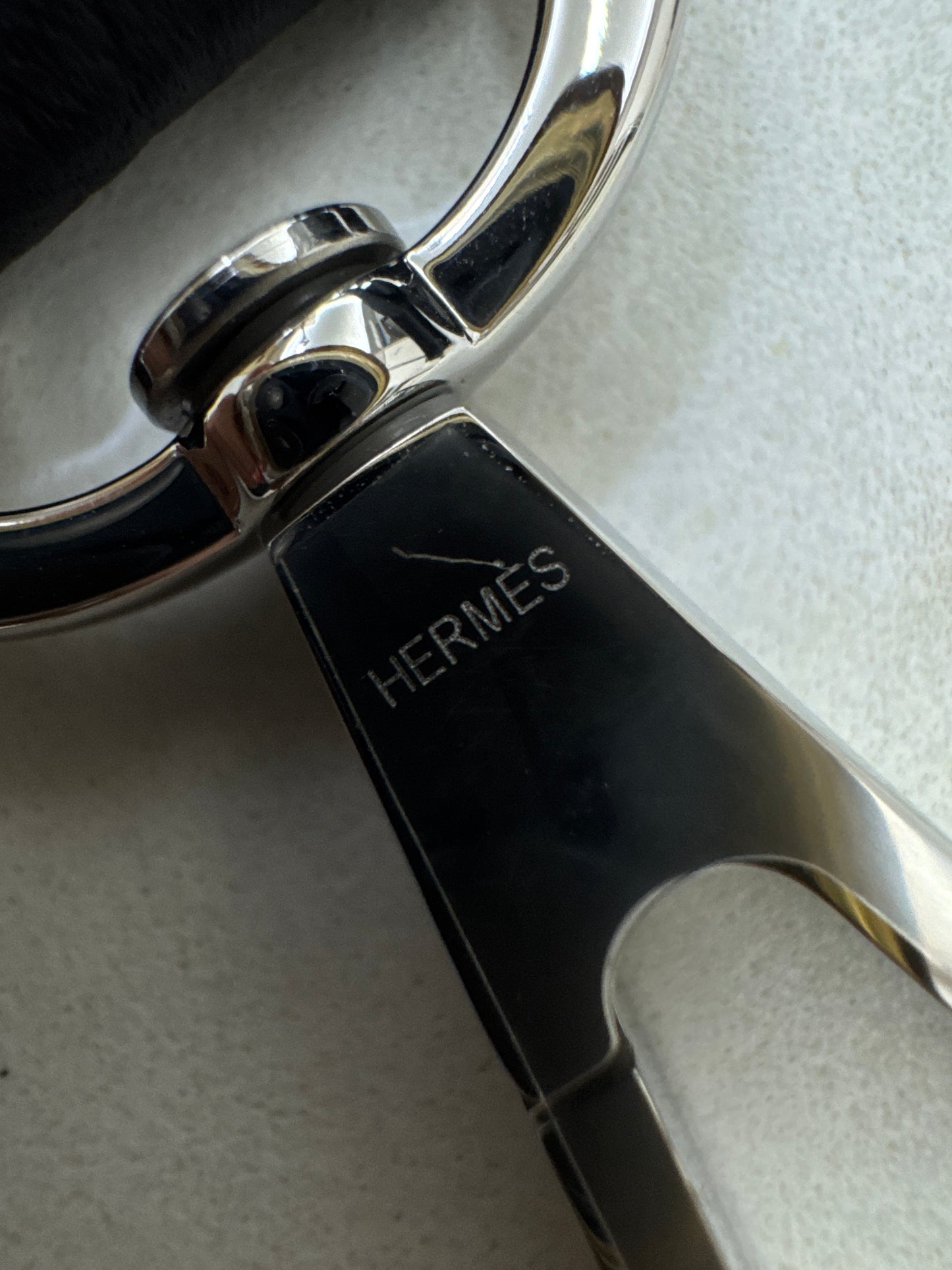 HERMES Evelyne23 黑銀 TC