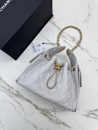 CHANEL 25Bag 淺灰色 Small