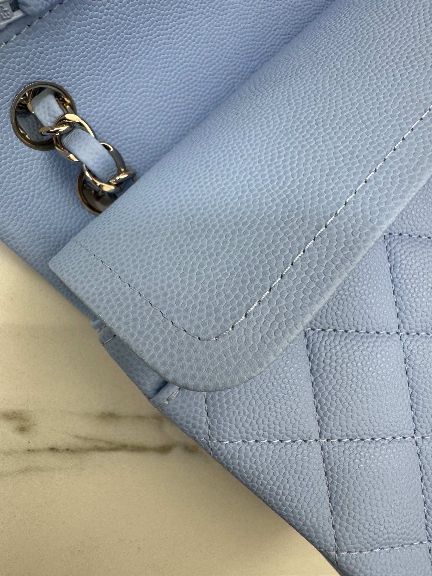 CHANEL CF23 Small 23P粉藍色