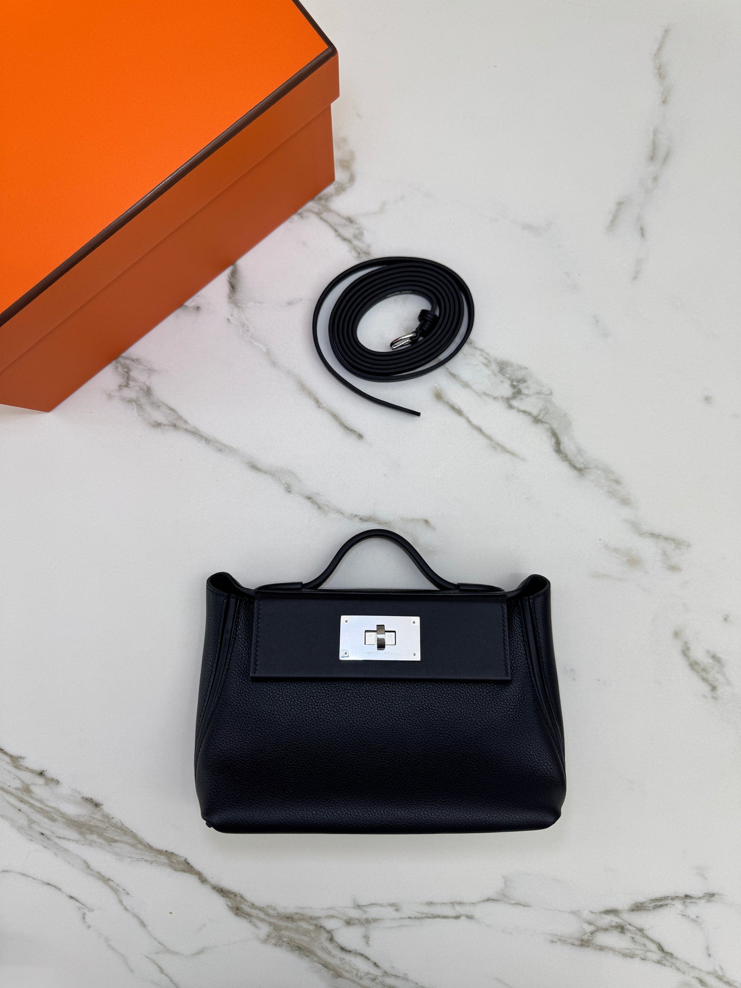 HERMES Mini 2424 黑銀