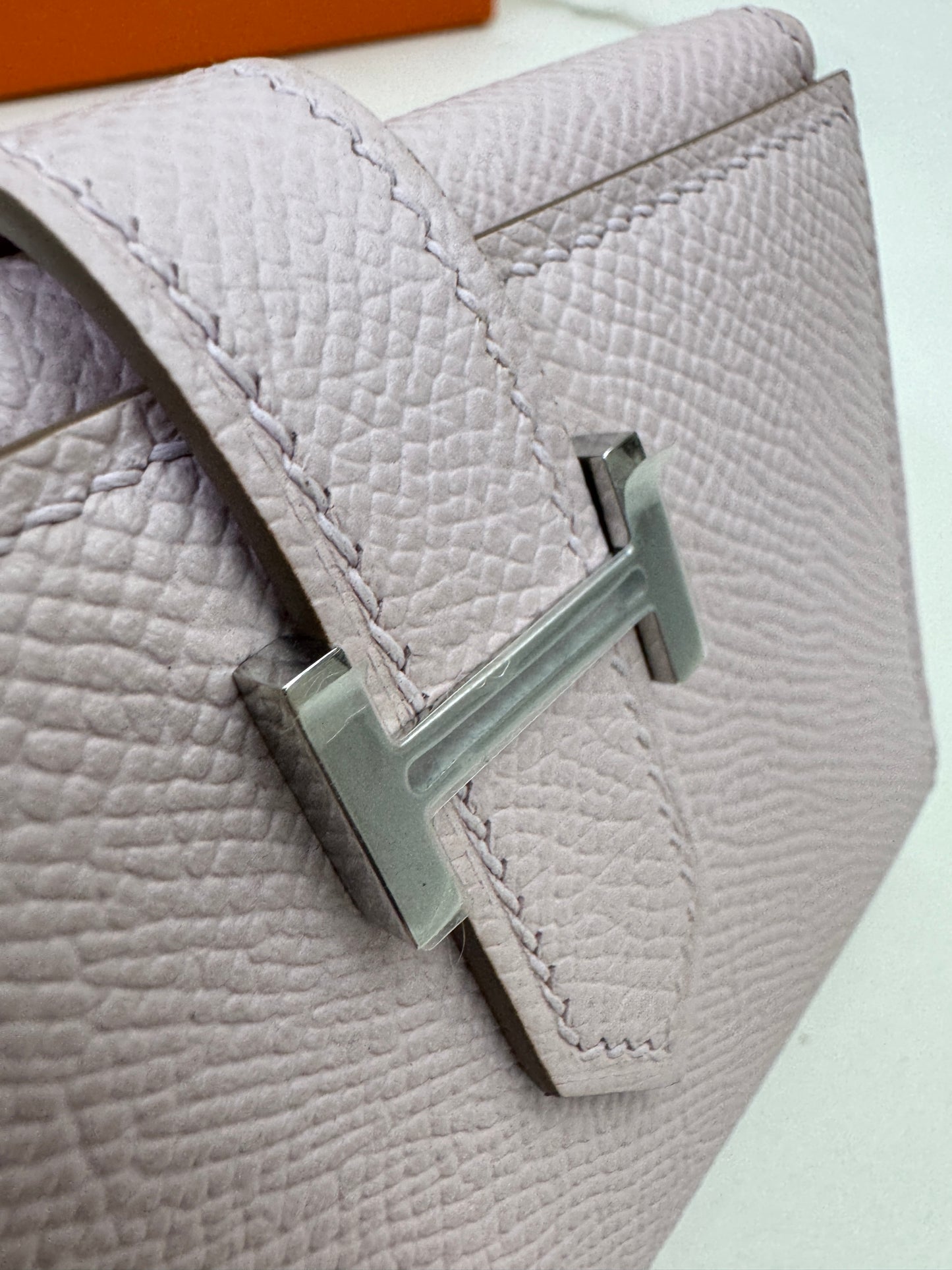 HERMES Bearn Wallet 三摺錢包 夢幻紫銀扣 Epsom Mauve Pale PHW
