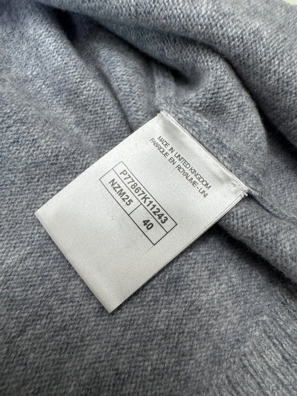 CHANEL 24B 包包扣開衫 98% Cashmere 灰色