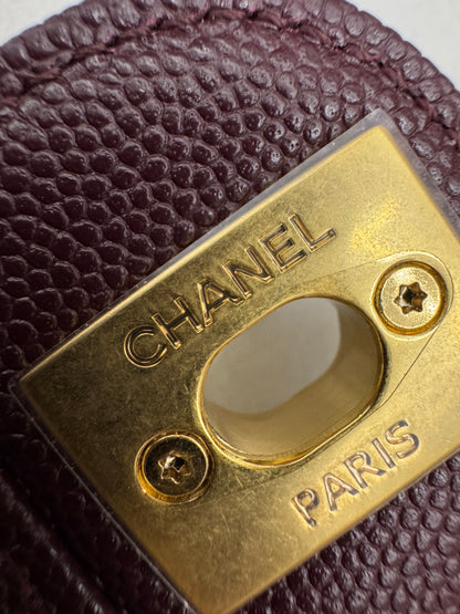 CHANEL Preppy Coco Small 酒紅色