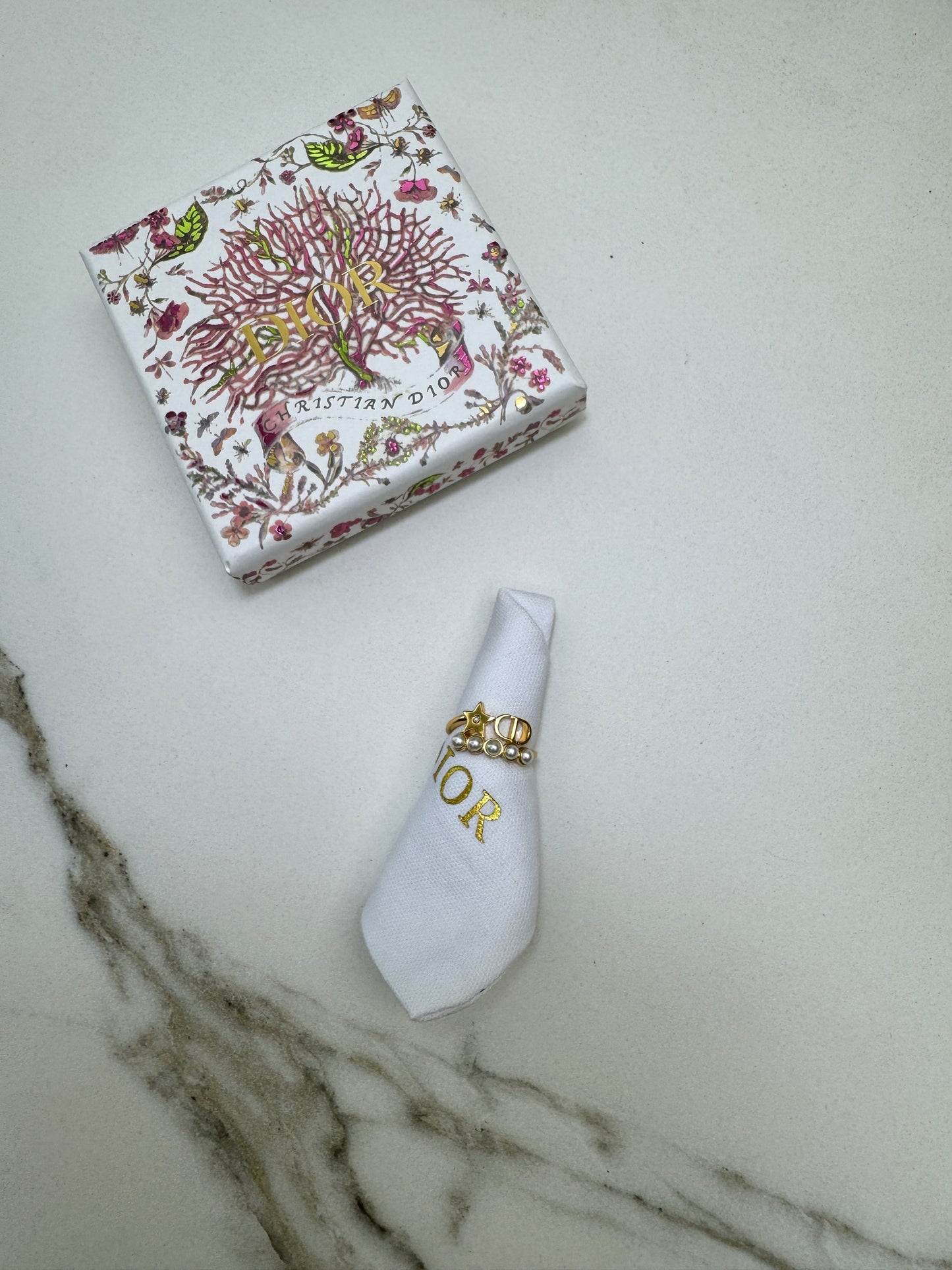 DIOR Petit CD 珍珠戒指