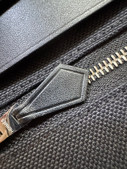 HERMES Mini Herbag 黑銀