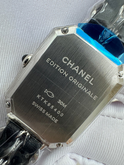 CHANEL 小方糖手錶 黑銀