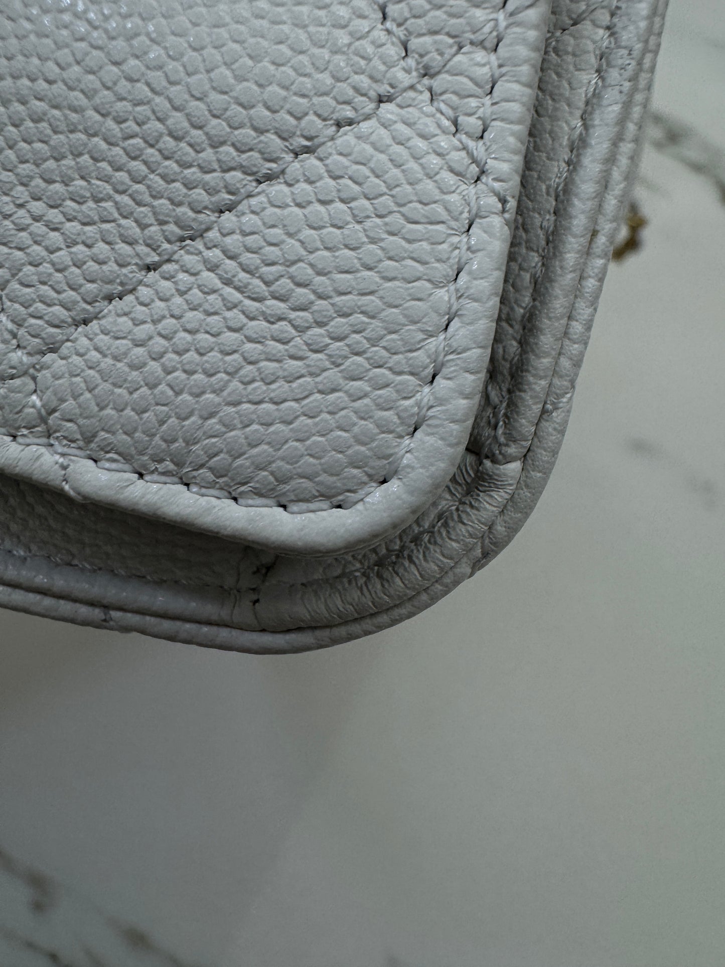 CHANEL Mini 25 Bag 白色荔枝皮