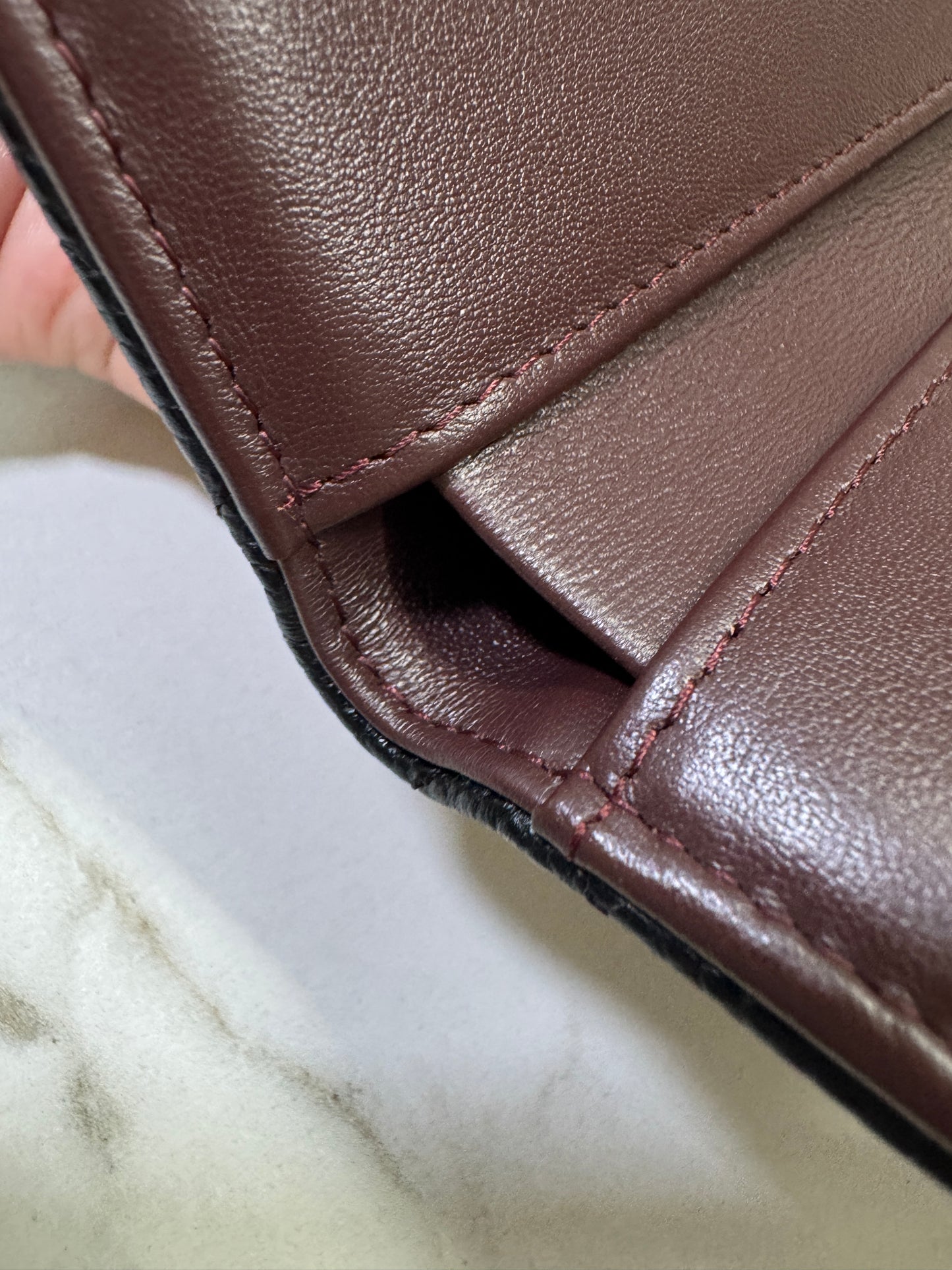 CHANEL CF三摺錢包 黑金牛