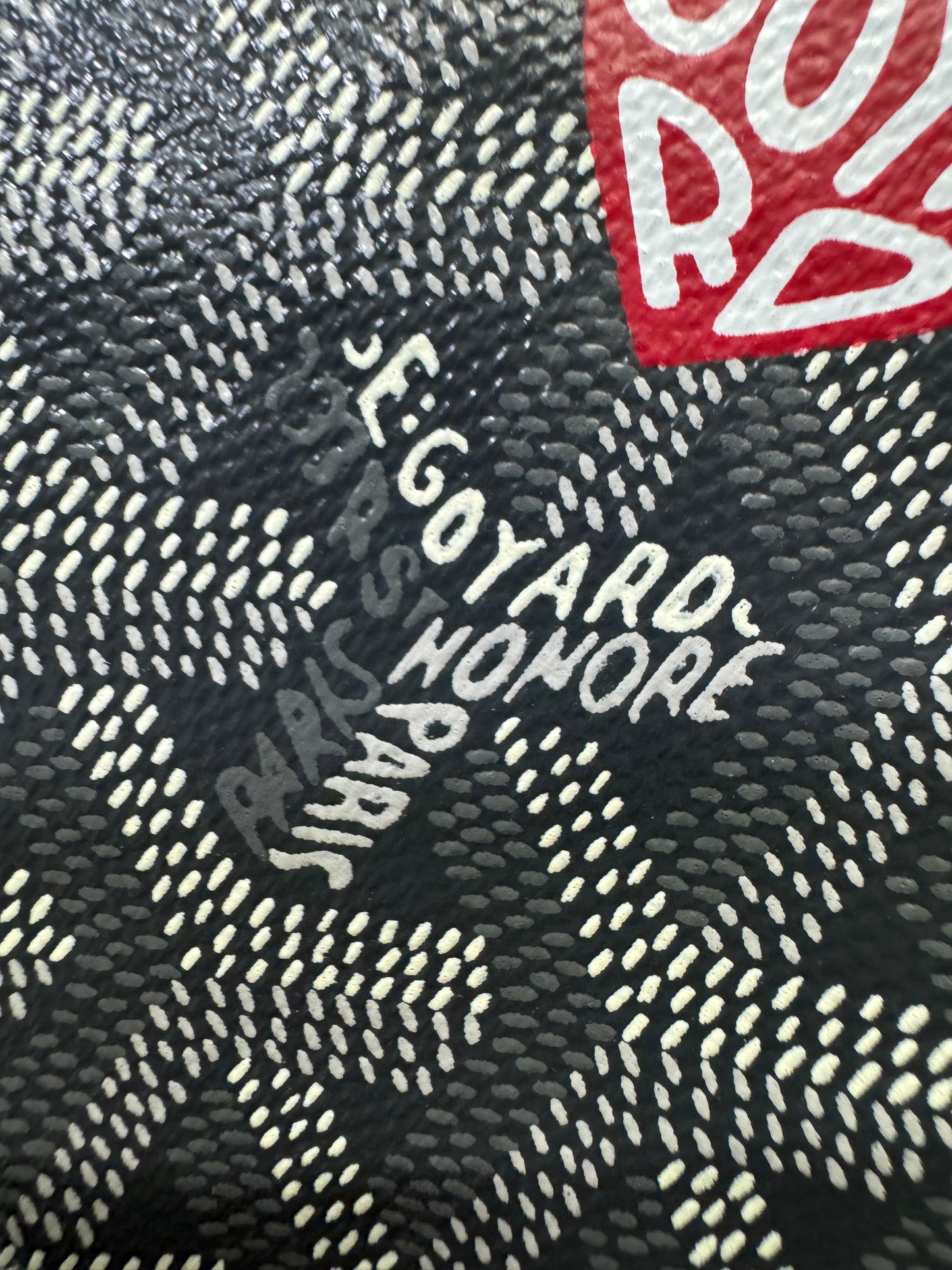 GOYARD 灰色Hobo 紅色小愛心