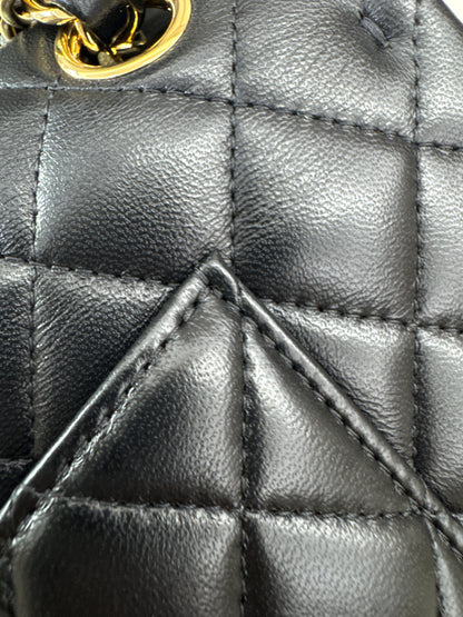 CHANEL CF25 Medium 黑金羊