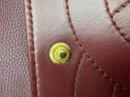 CHANEL 26S Maxi Flap Bag Small 酒紅色金扣 Burgundy GHW