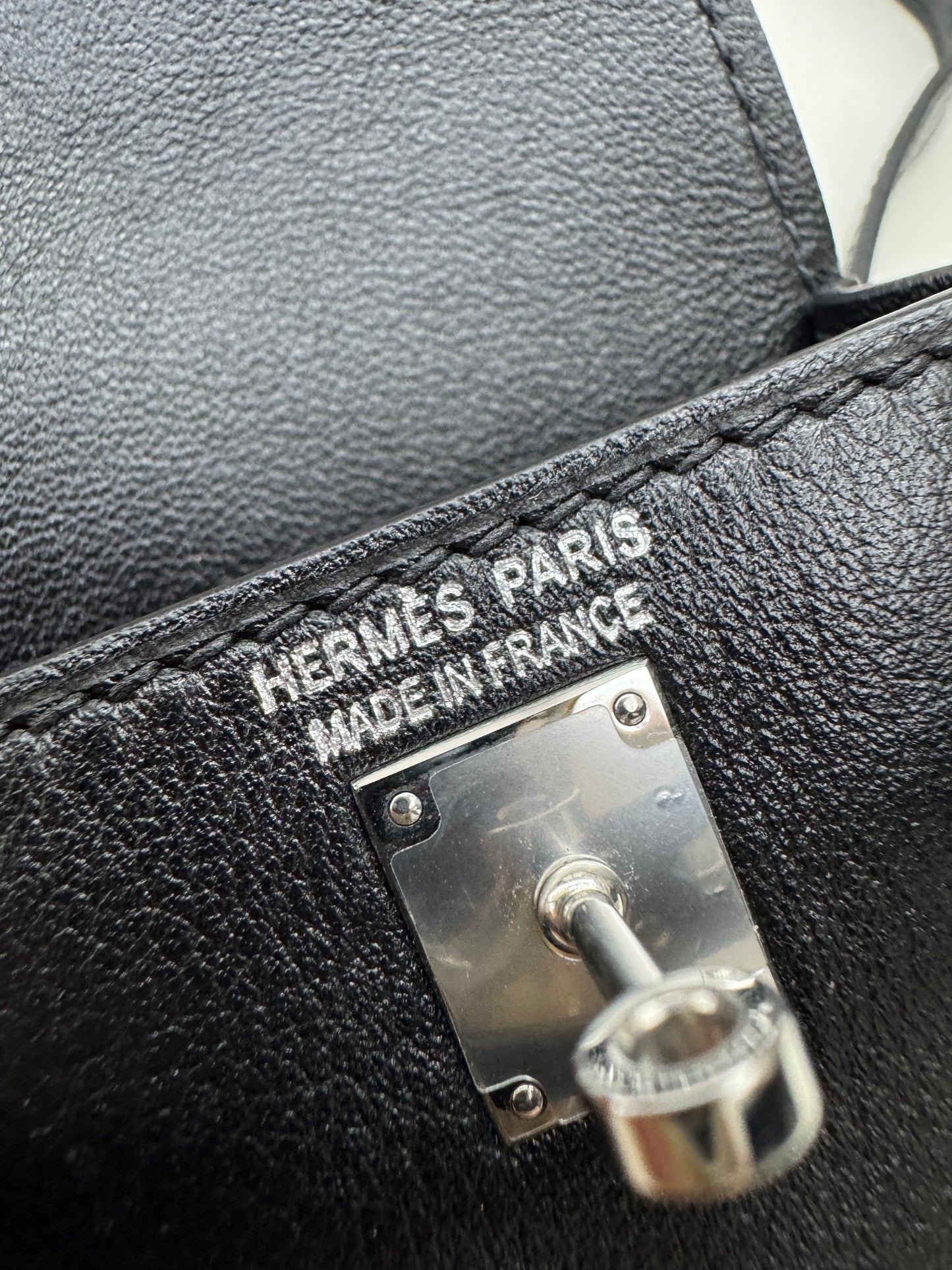 HERMES Kelly Moove 黑銀 Swift Noir PHW