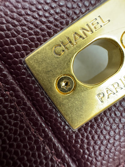 CHANEL Preppy Coco Small 酒紅色