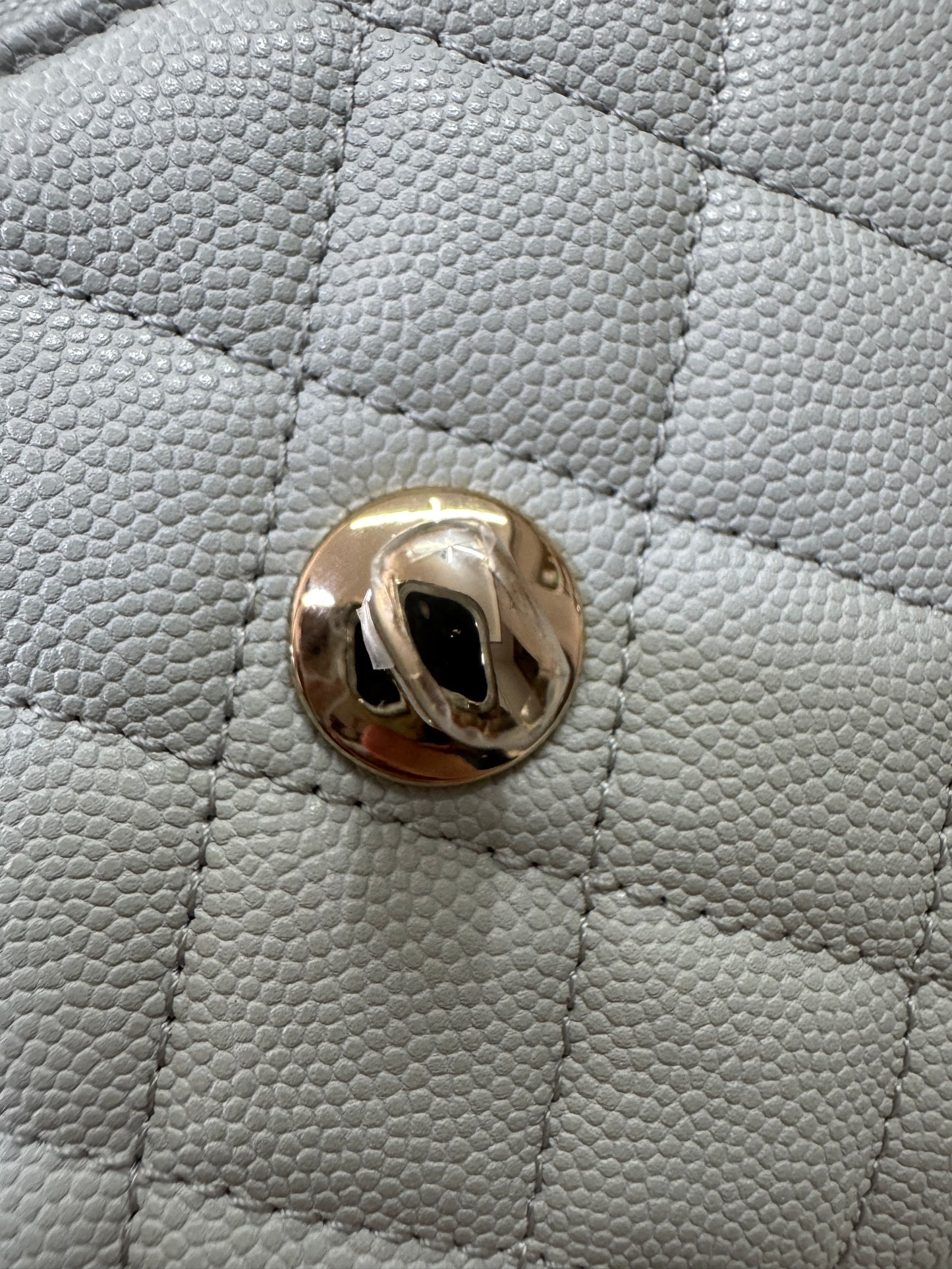 CHANEL 超Mini Coco Handle 24K 灰藍色