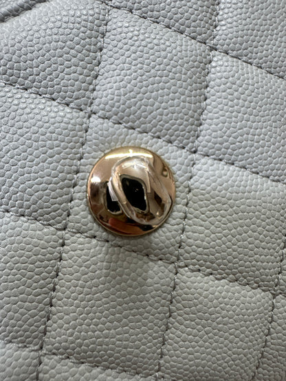 CHANEL 超Mini Coco Handle 24K 灰藍色