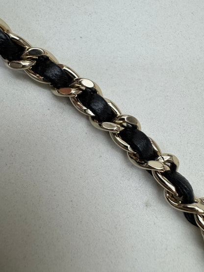 CHANEL 25K 亮面淺金球 Mini CF17 方胖子