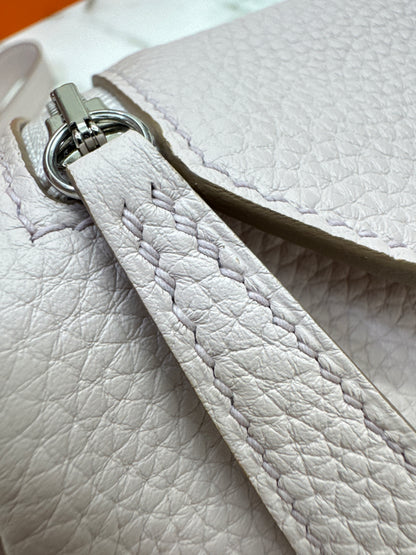 HERMES Mini Lindy 夢幻紫銀扣