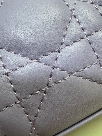 DIOR Mini Lady Dior 紫色羊皮