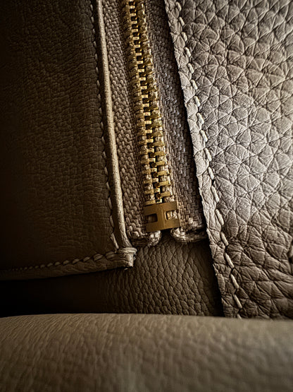 HERMES Kelly 25 斑鳩灰金扣 內縫 Togo 81 Gris Tourterelle GHW