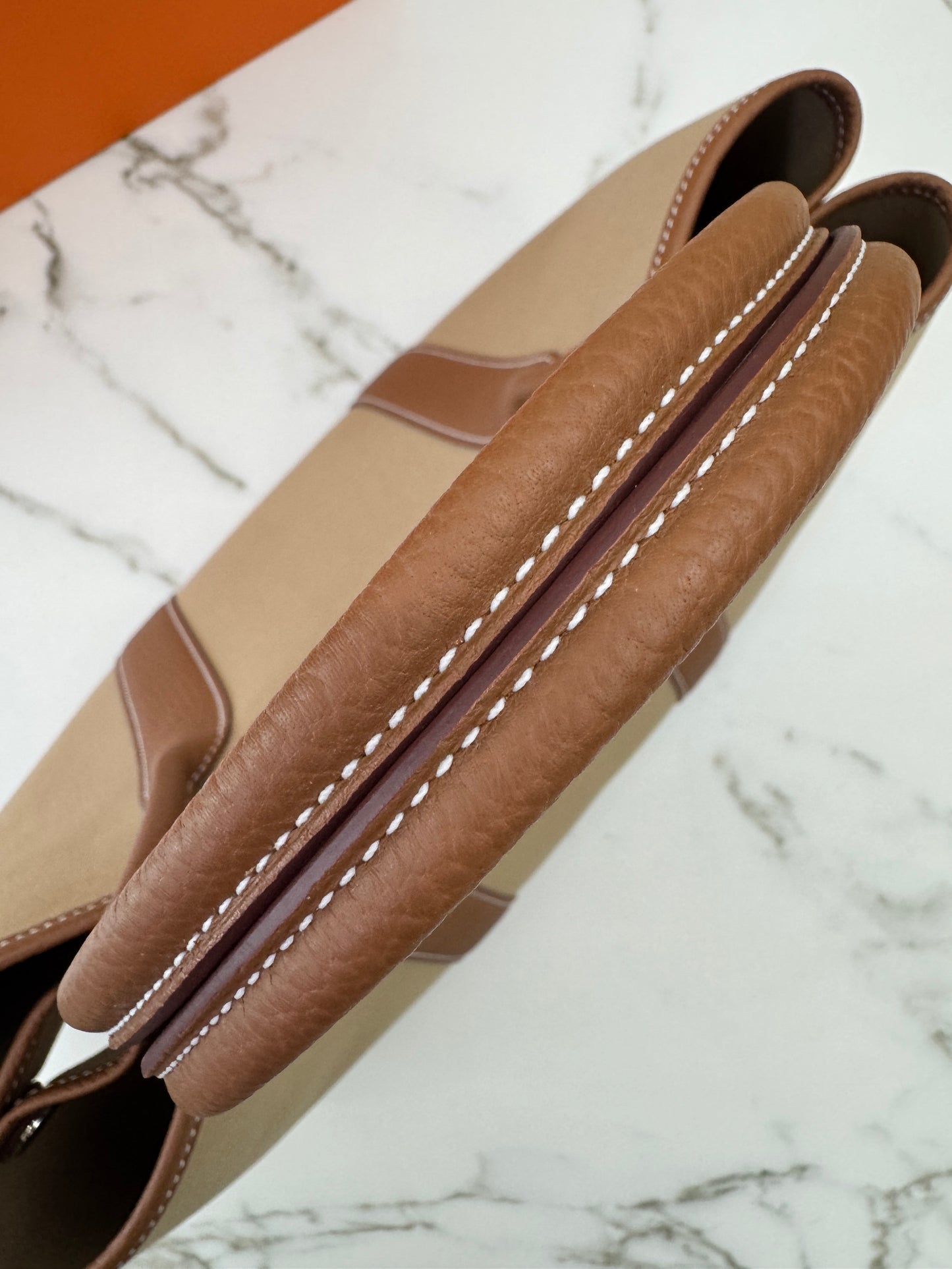 HERMES Garden Party 36 金棕拼風衣灰帆布 Negonda/ Canvas