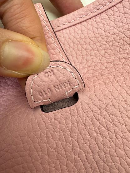 HERMES Evelyne 23 櫻花粉銀扣 3Q Rose Sakura PHW
