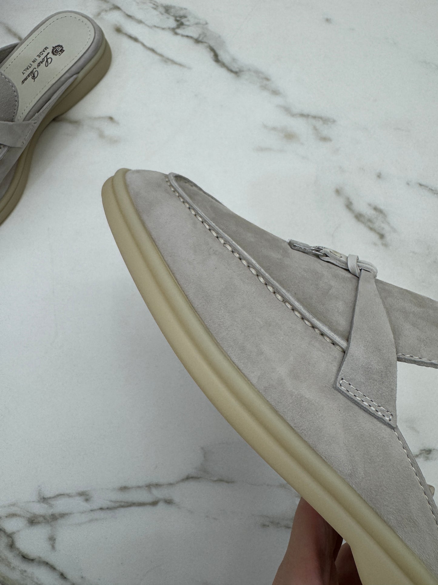 LORO PIANA Charms Walk Babouche Loafers