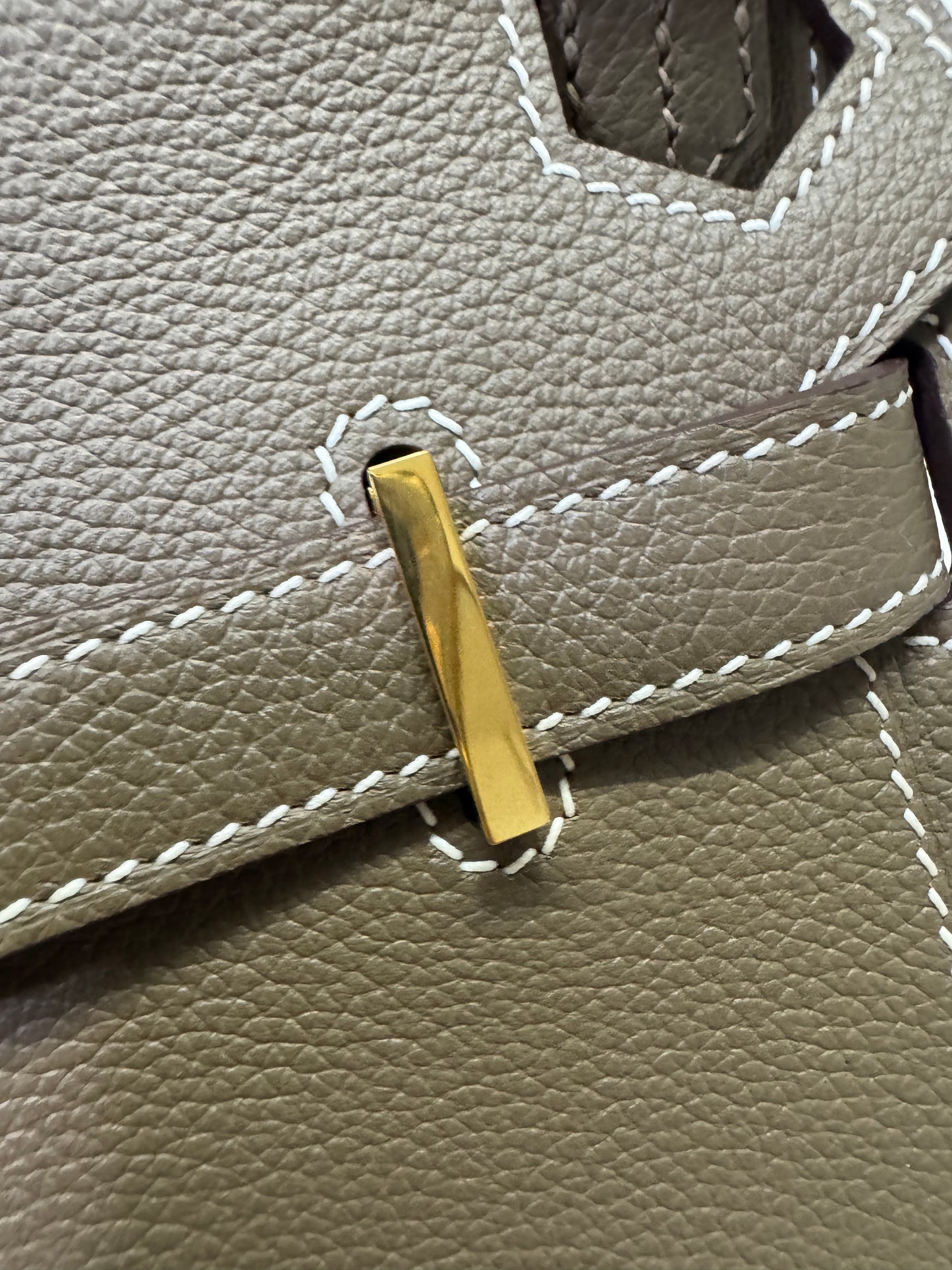 HERMES Jypsiere Mini 大象灰 金扣 evercolor 18 etoupe GHW