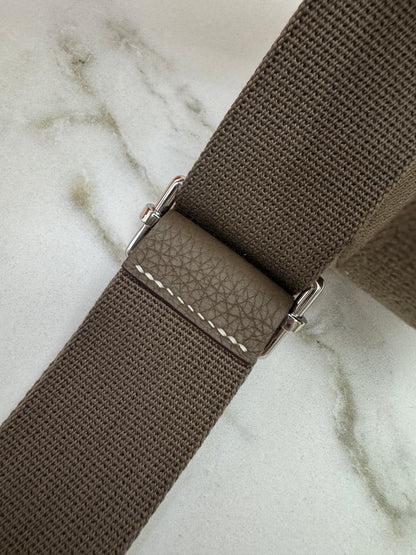 HERMES Evelyne 23 大象灰銀扣 Etoupe TC PHW