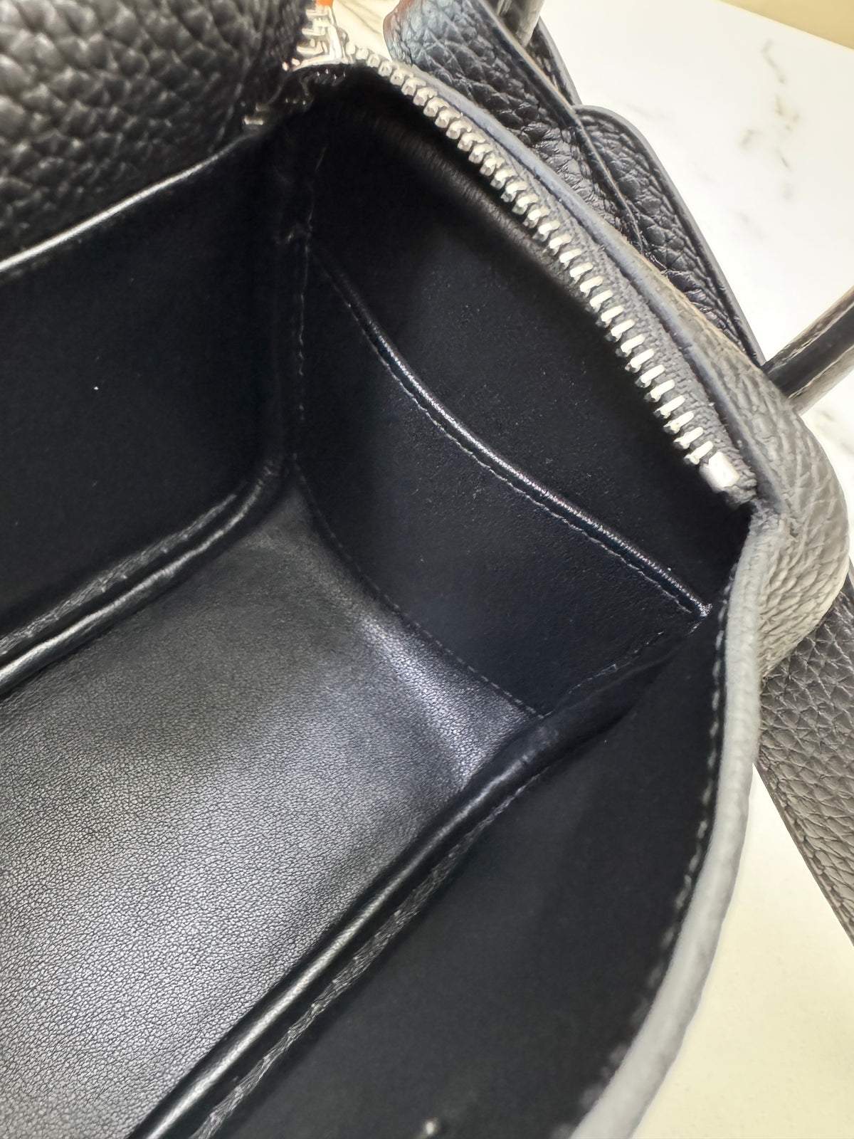 HERMES Mini Lindy 一代 黑銀 Noir PHW