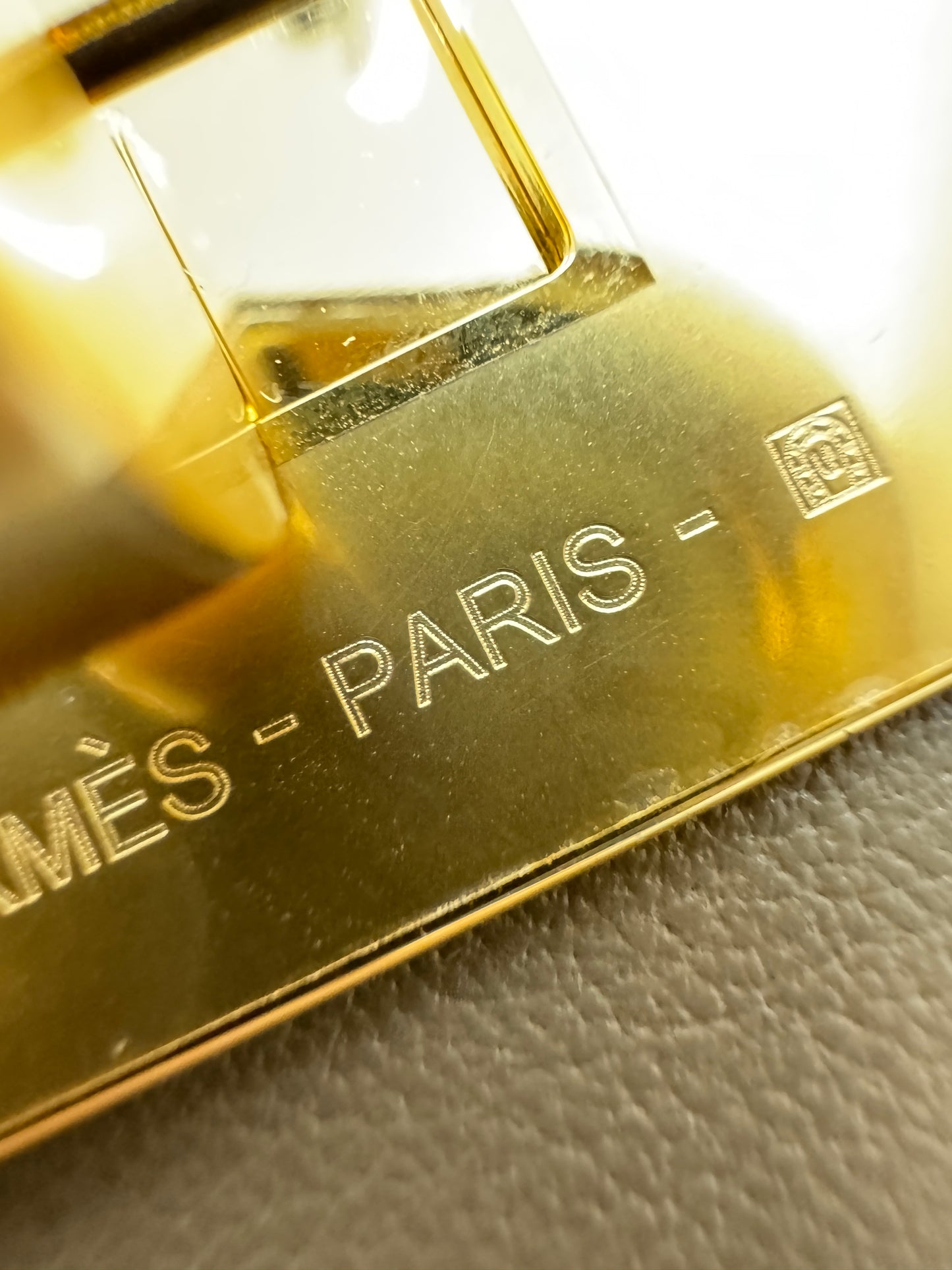 HERMES Mini 2424 大象灰金扣 Evercolor Etoupe GHW