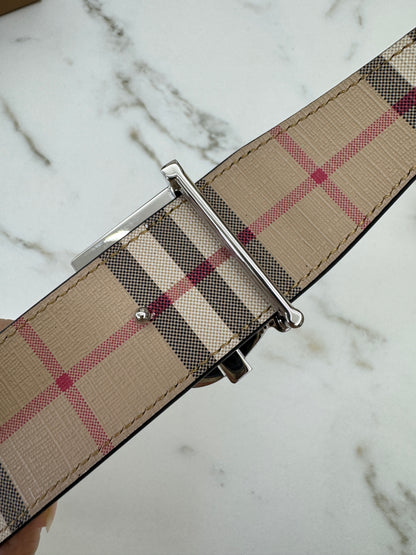 BURBERRY 雙面皮帶35MM