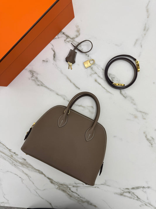 HERMES Bolide 25 大象灰金扣 Epsom Etoupe GHW