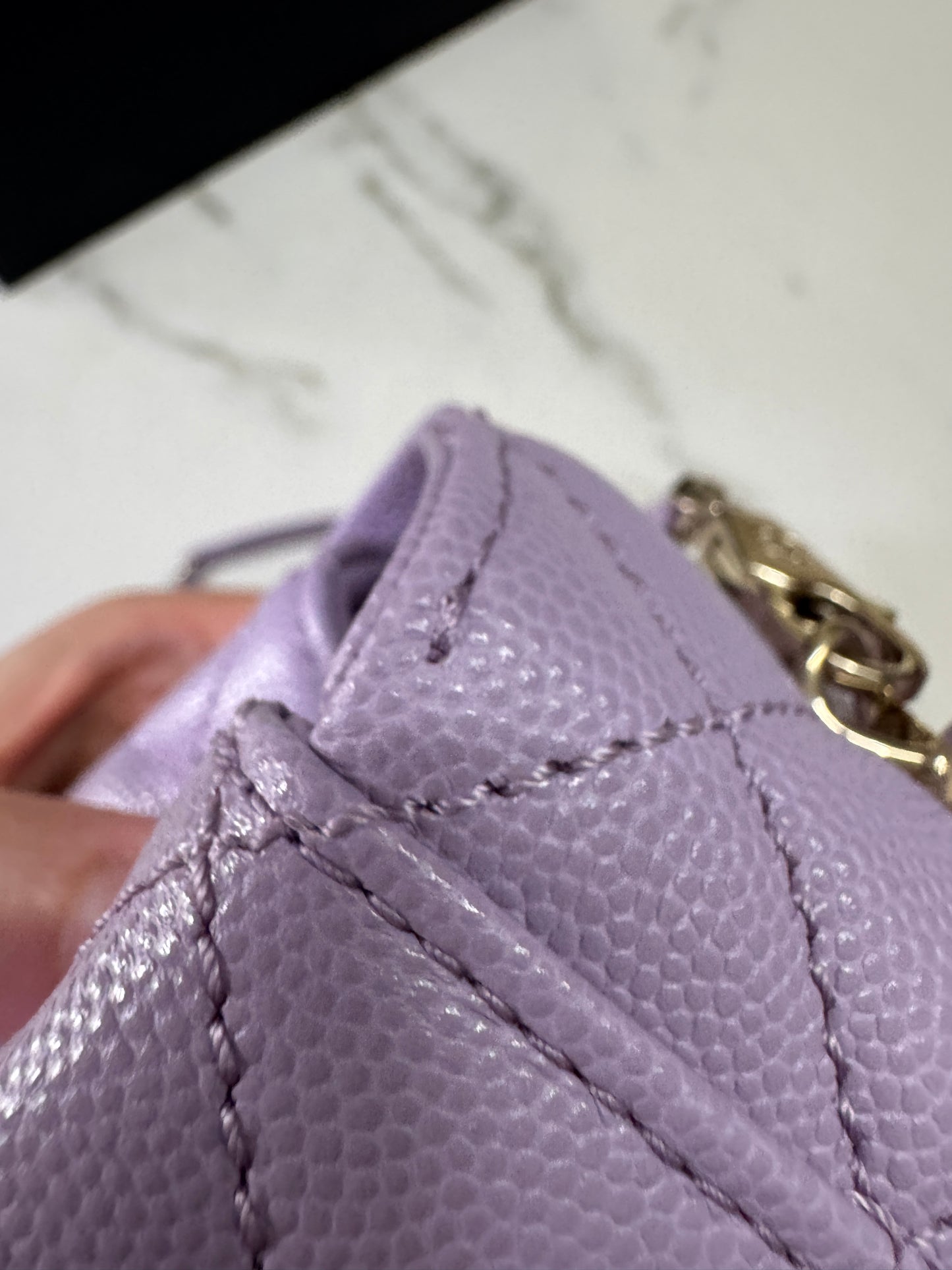 CHANEL Coco Handle 24P紫色 Small