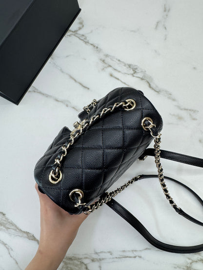 CHANEL 青蛙Duma 荔枝牛皮 Large