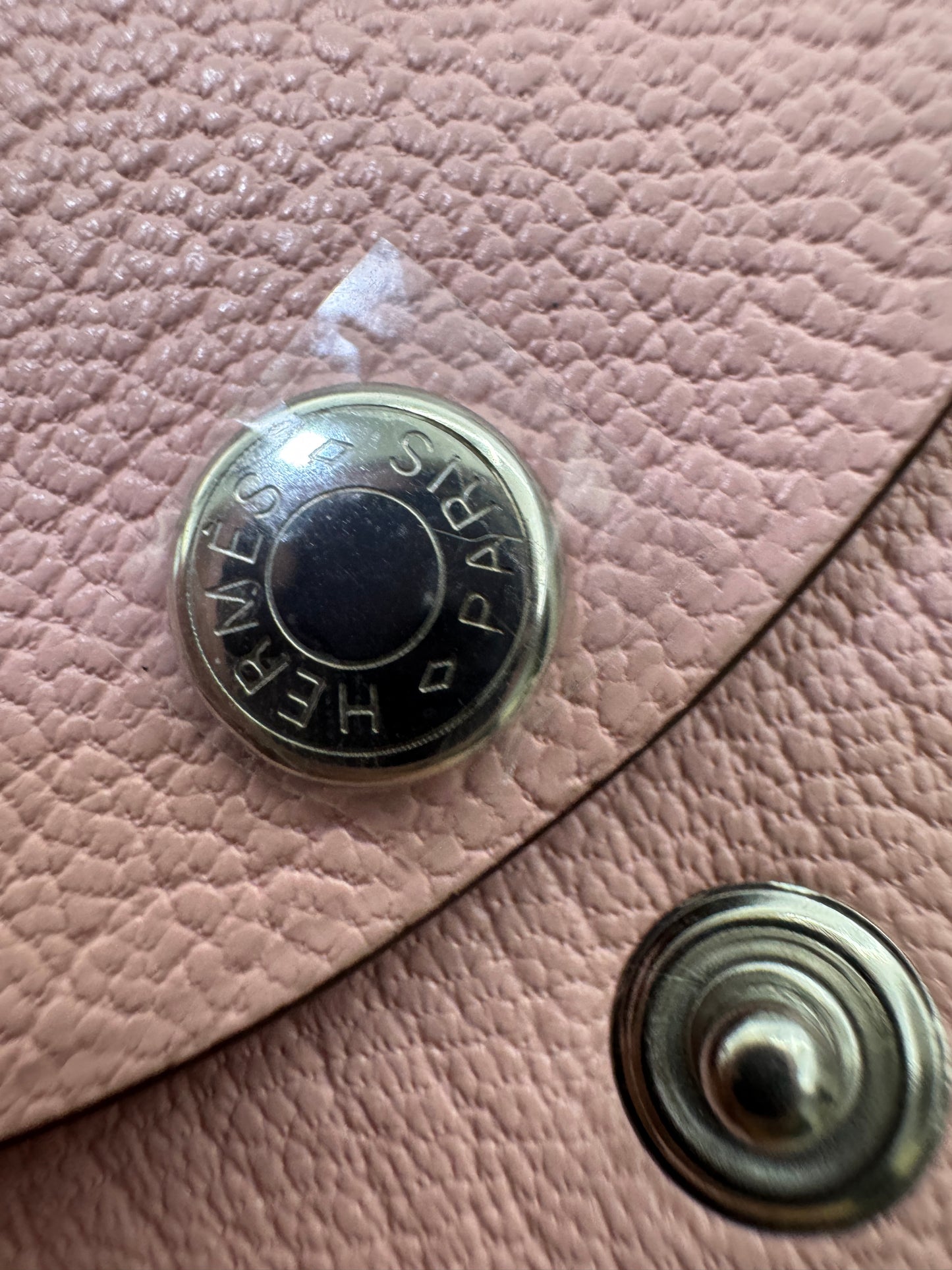 HERMES Calvi Duo 櫻花粉山羊皮 Rose Sakura