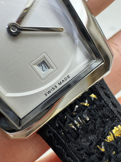 CHANEL Boyfriend Watch Tweed錶帶