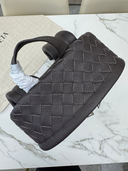 BV Intrecciato Backpack Grained Calfskin Fondant