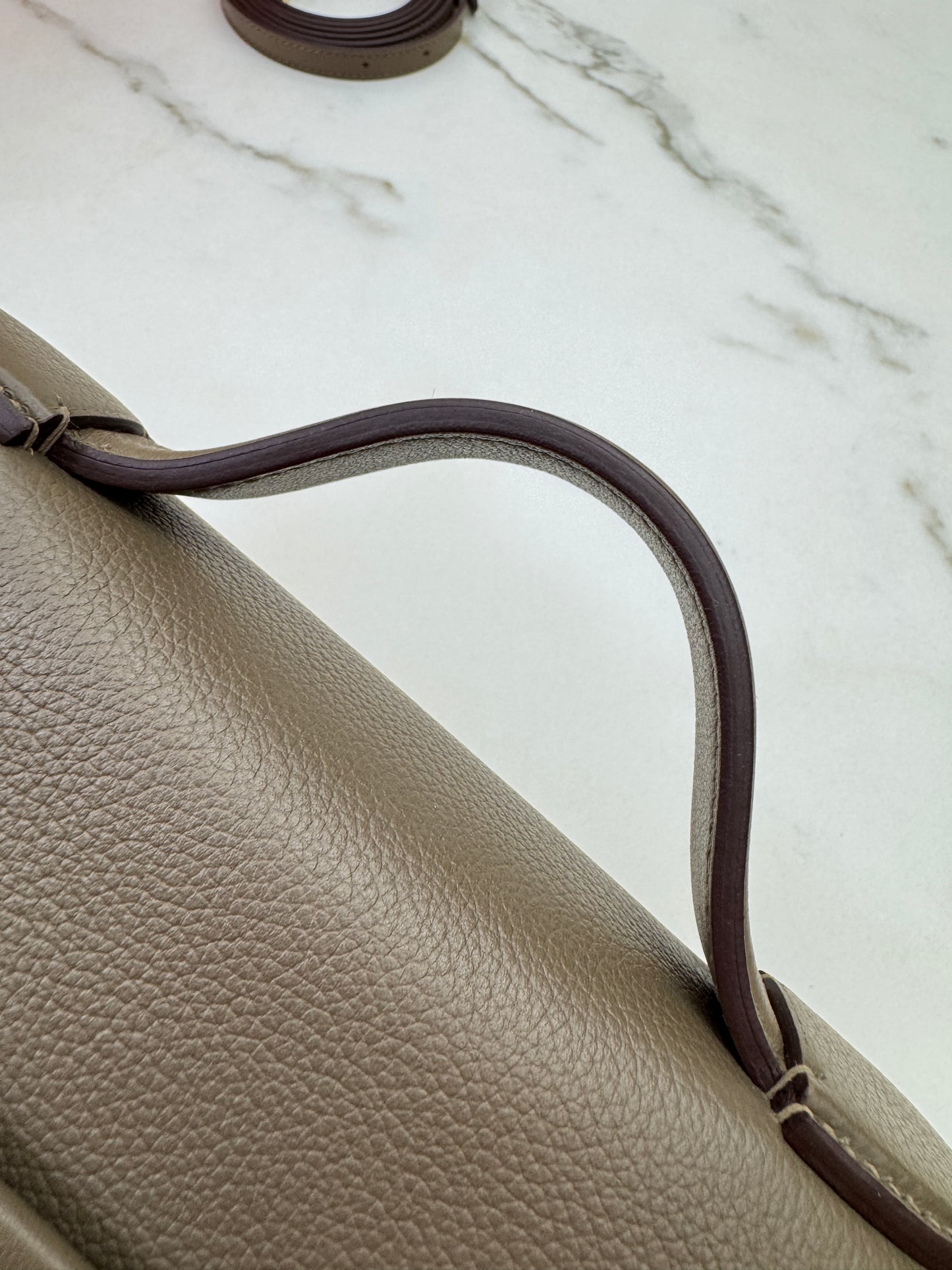 HERMES Mini 2424 大象灰金扣 Evercolor Etoupe GHW