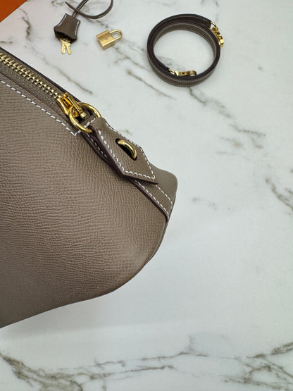 HERMES Bolide 25 大象灰金扣 Epsom Etoupe GHW