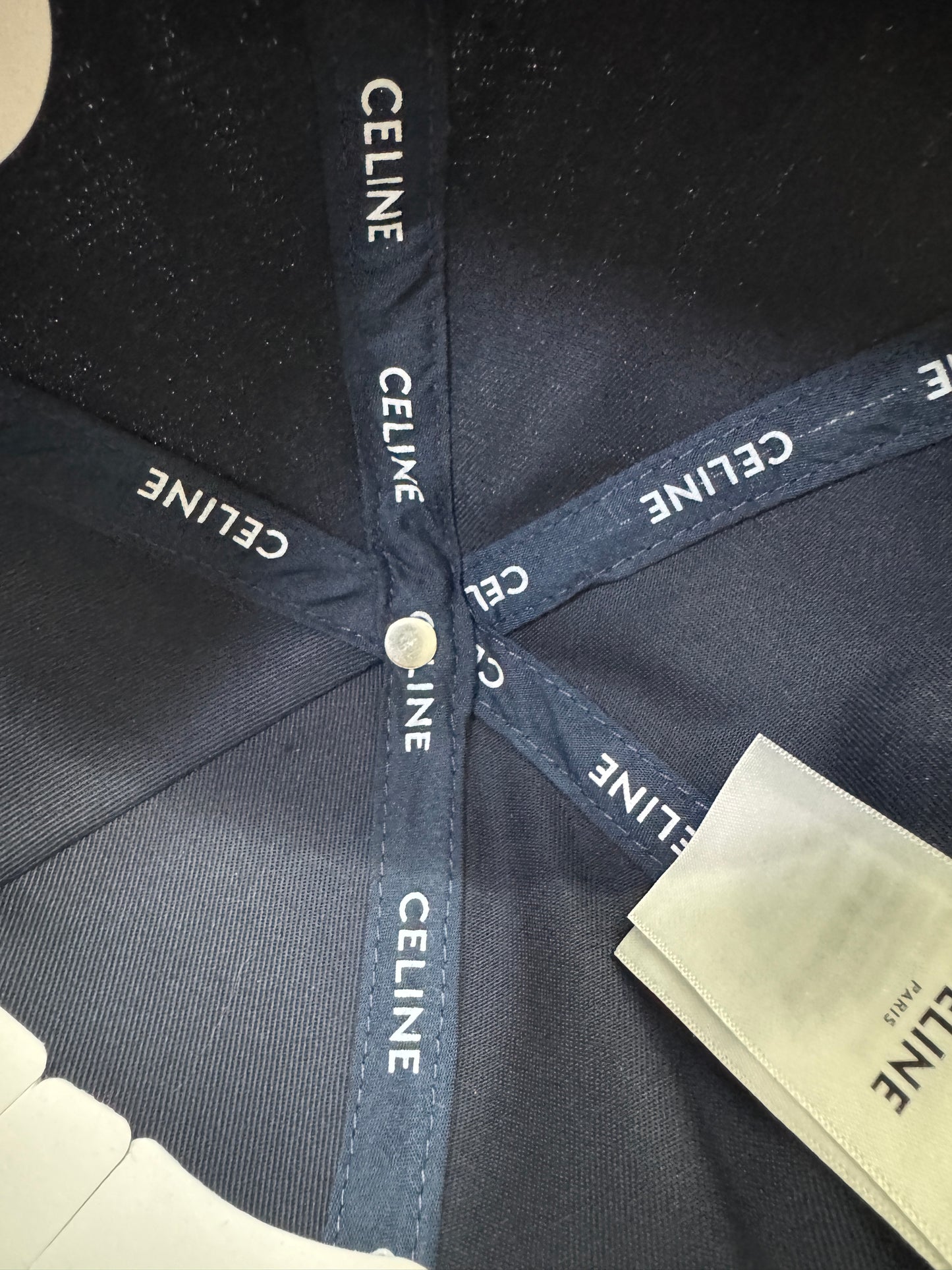 CELINE 凱旋門鴨舌帽 藏藍色