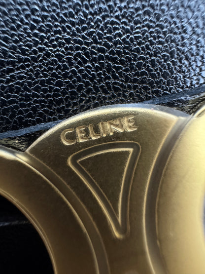 CELINE Soft Triomphe Half Moon 黑色