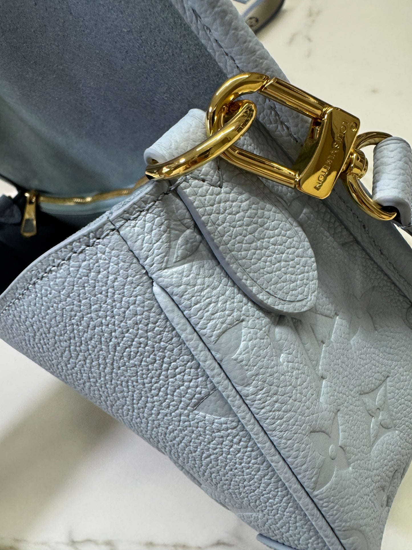 LV Diane 全皮粉藍 Baby Blue