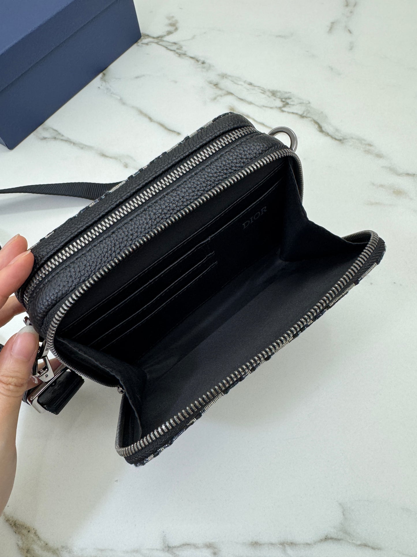 DIOR Zipped Pouch with Strap